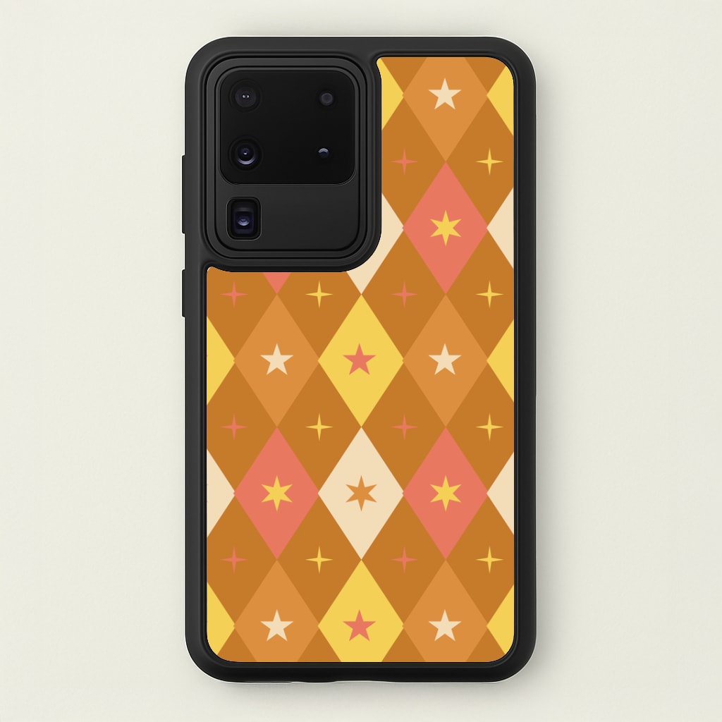 Retro Christmas Argyle Pattern Galaxy S20 Ultra Case