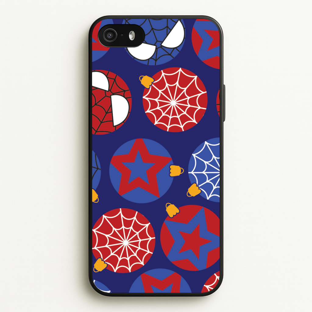 Spider Hero Baubles Pattern iPhone 5 / 5s / SE 2016 Case