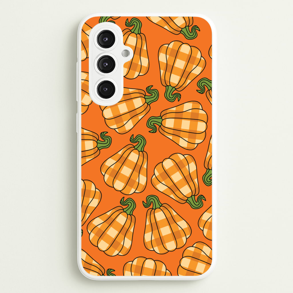 Tartan Pumpkins Pattern Galaxy S23FE Case