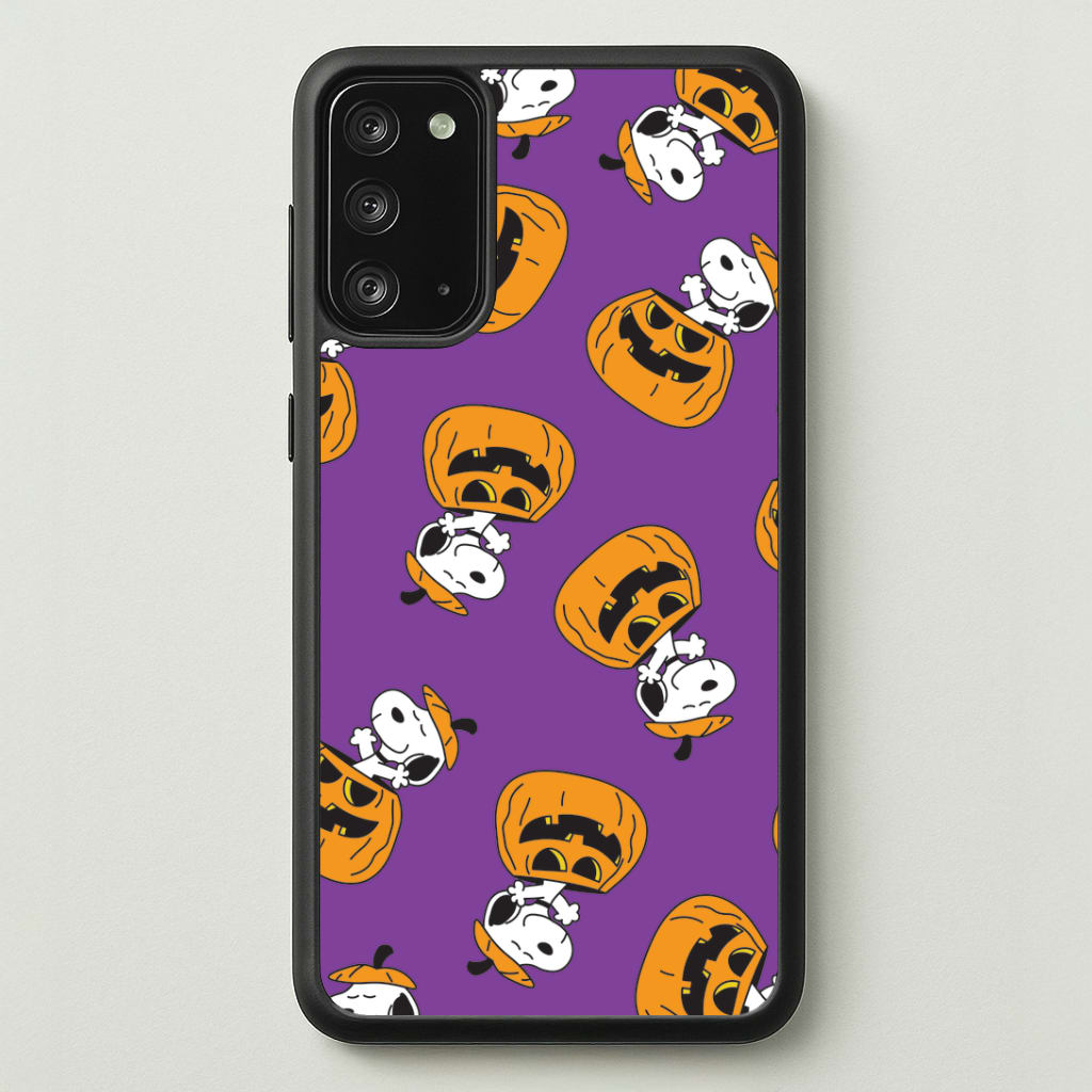 Cartoon Beagle Pumpkin Pattern Galaxy Note 20 Case