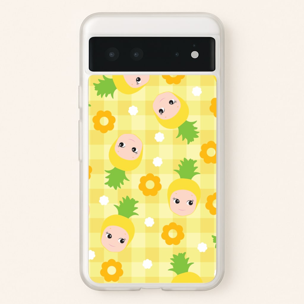 Pineapple Angel Pattern Google Pixel 6 Case