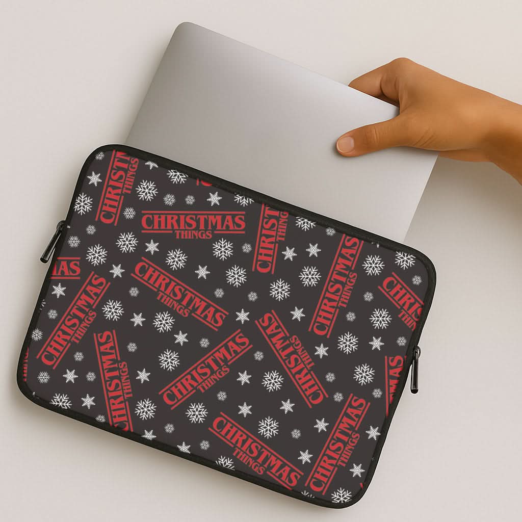 Christmas Things Snowflake Pattern MacBook Cover