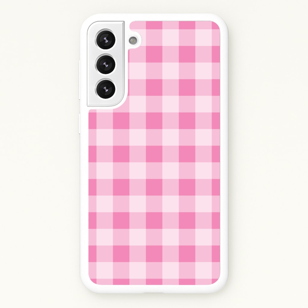 Strawberry Gingham Galaxy S21FE Case