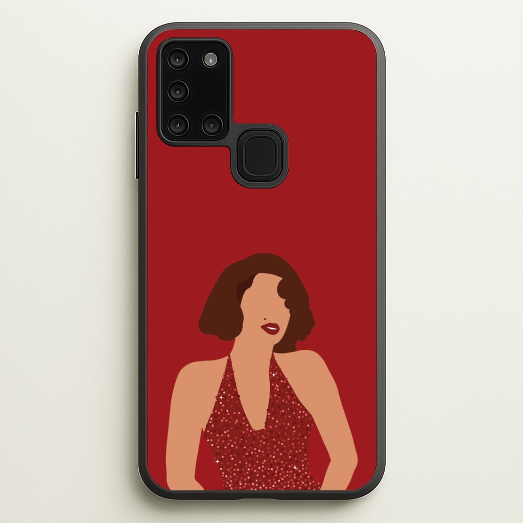 Red Sparkly Dress Galaxy A21s Case