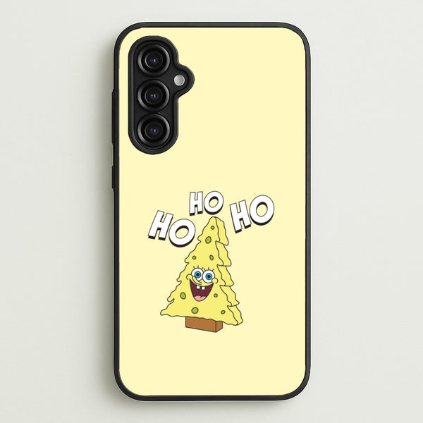 Christmas Tree Cartoon Sponge Galaxy A14 Case
