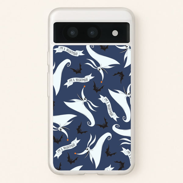 Skeleton Dog And Bats Pattern Google Pixel 8a Case