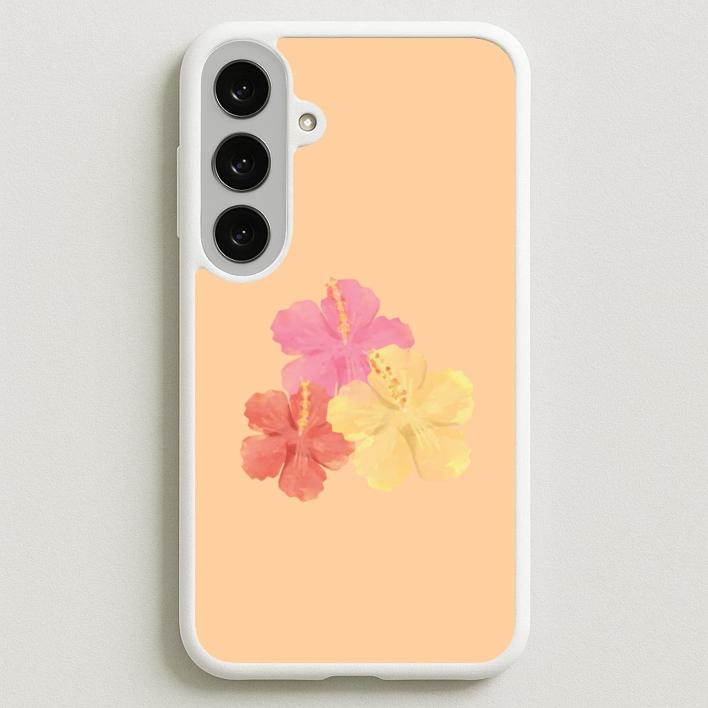 Hibiscus Sunset Galaxy S25FE Case