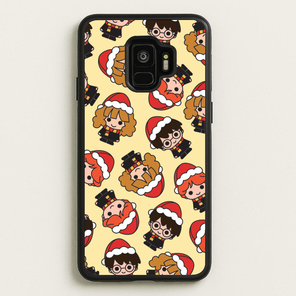 Wizards With Christmas Hats Pattern Galaxy S9 Case