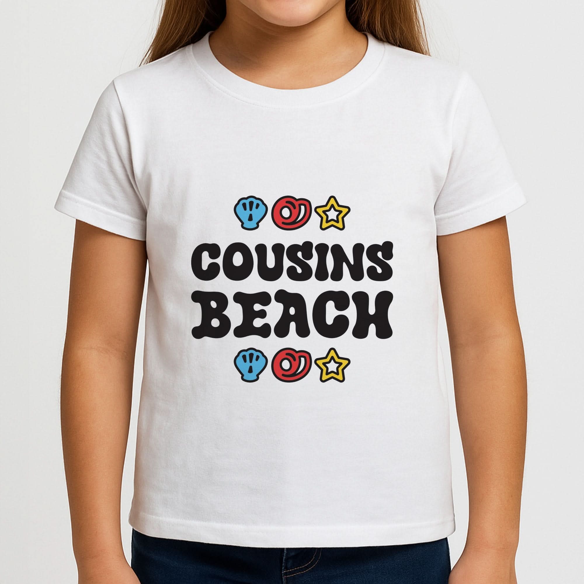 Cartoon Cousins Beach Girls T-Shirt