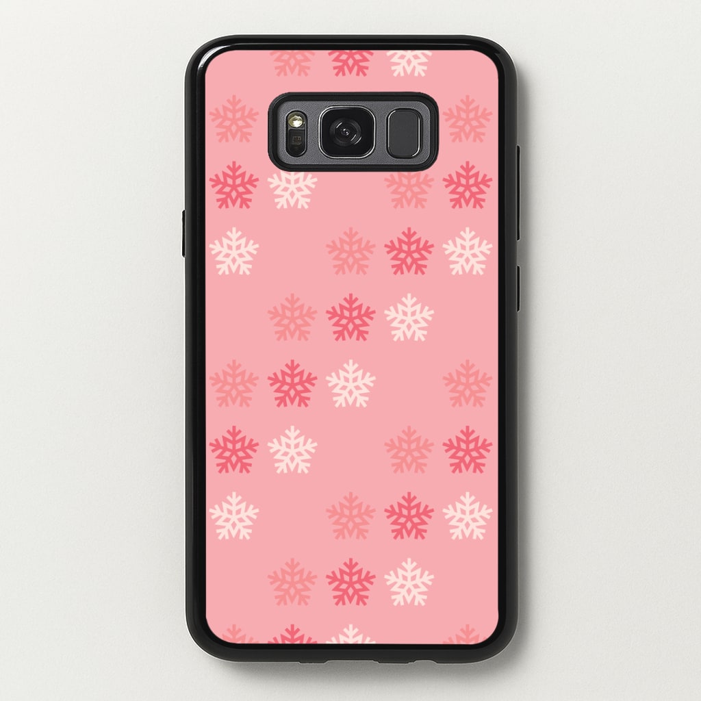 Red Slowflakes Christmas Pattern Galaxy S8 Case