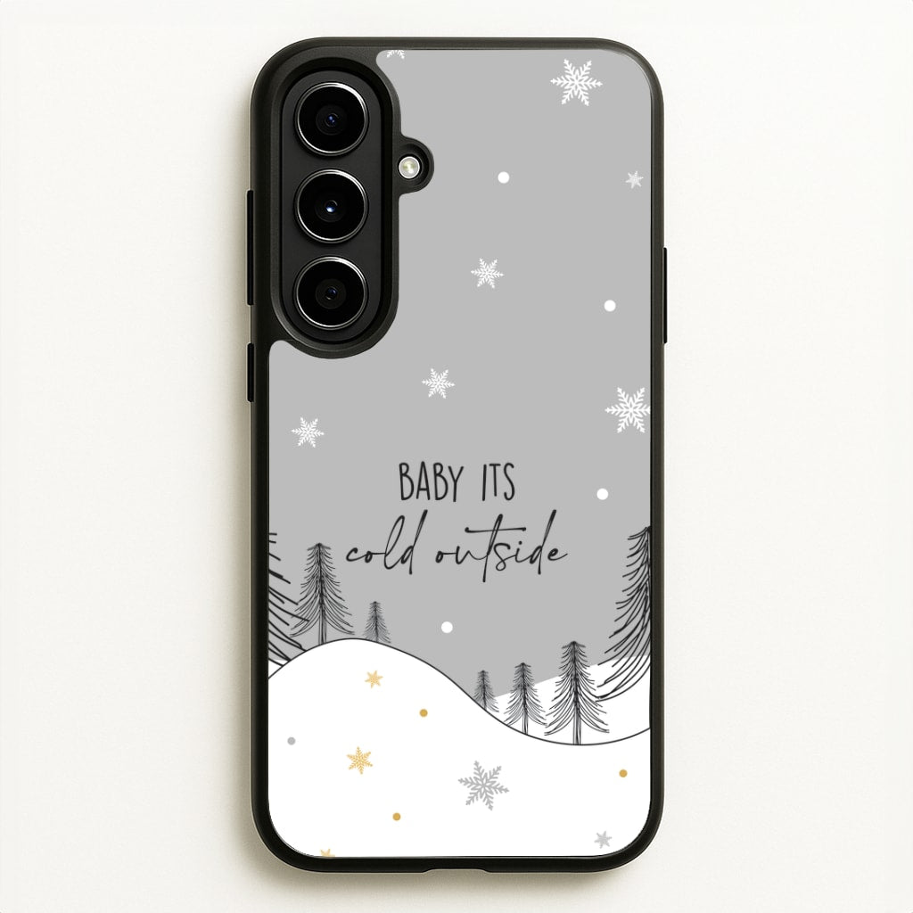 Baby It's Cold Outisde Landscape Galaxy A56 Case