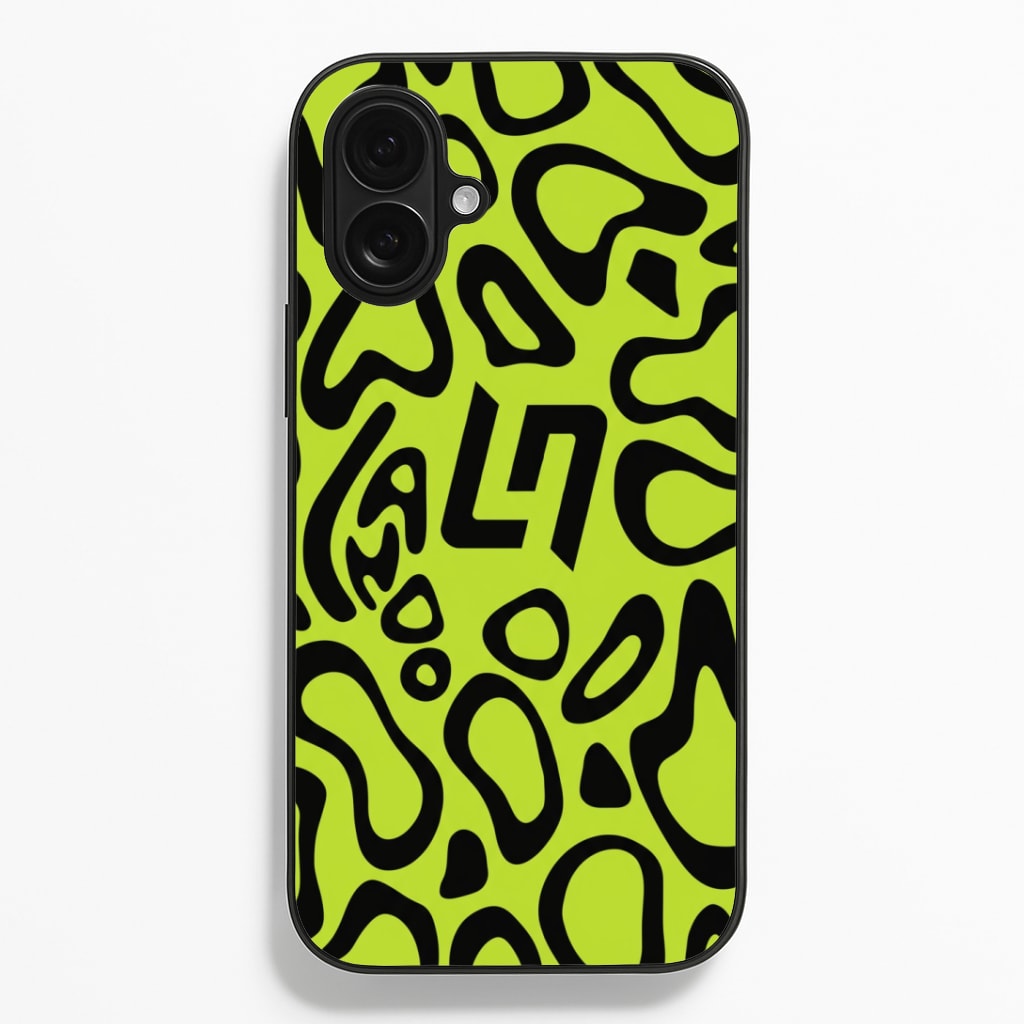 Norris Helmet Pattern iPhone 16 Plus Case