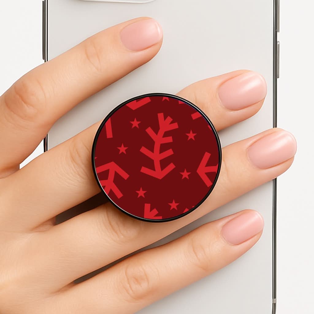 Abstract Ferns And Snowflakes Pattern FunGrip