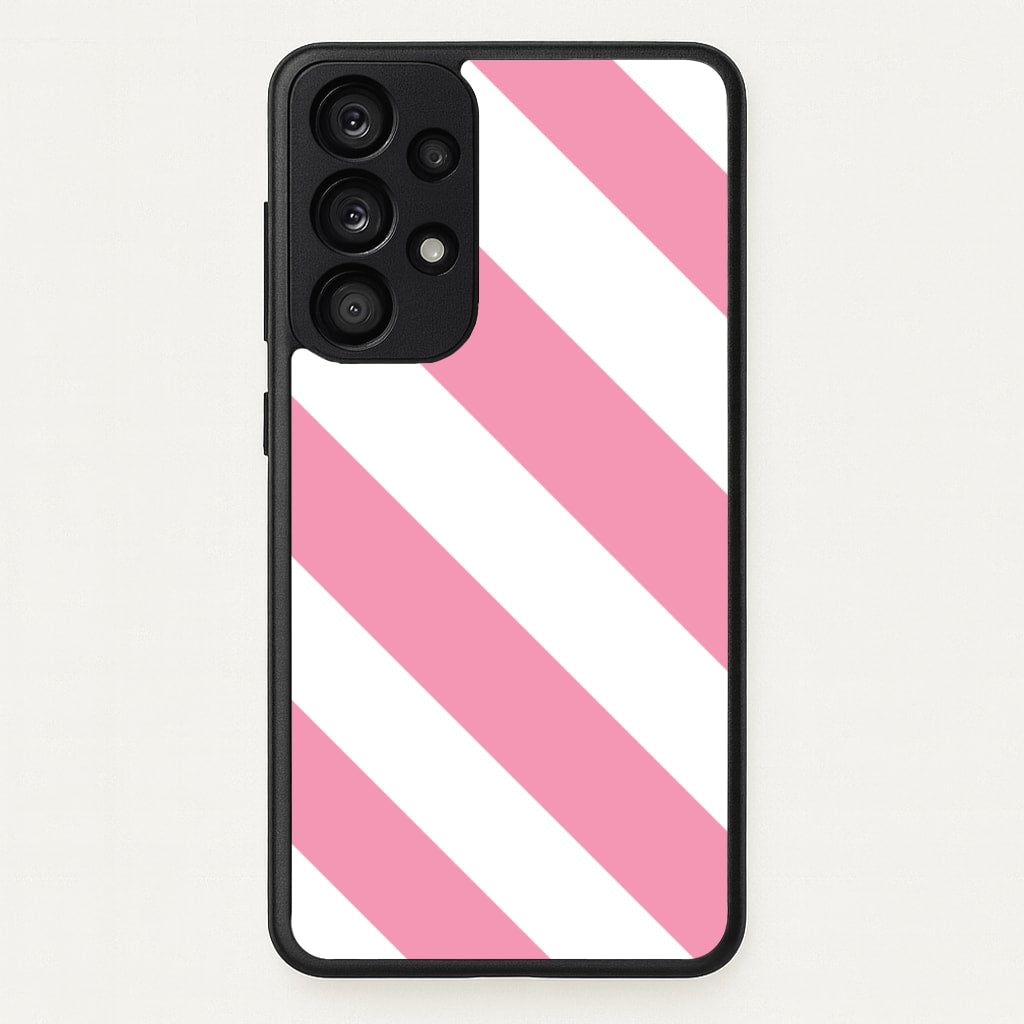 Candy Cane Stripes Galaxy A53 Case