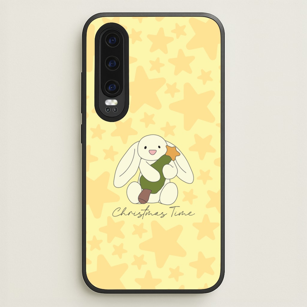 Christmas Bunny Stars Plush Huawei P30 Case
