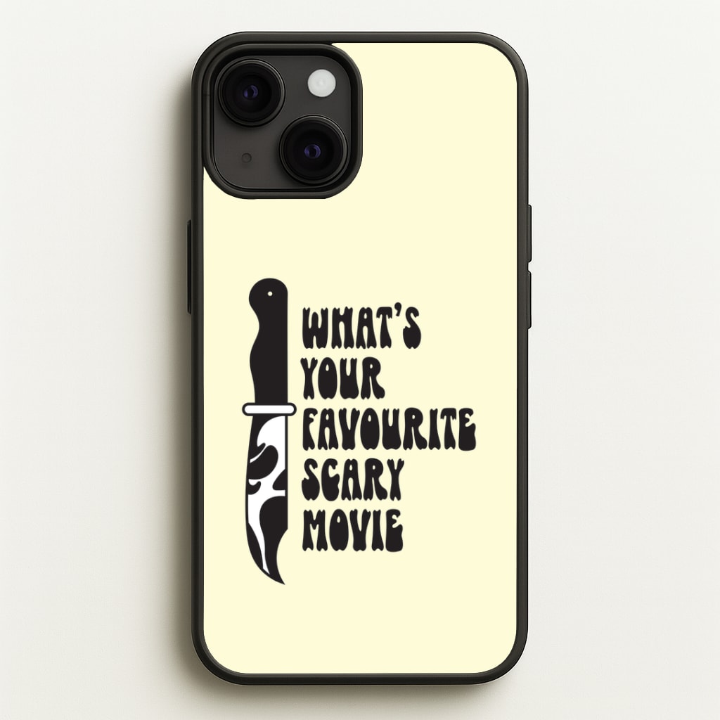 What's Your Favourite Scary Movie Trippy iPhone 13 Mini Case