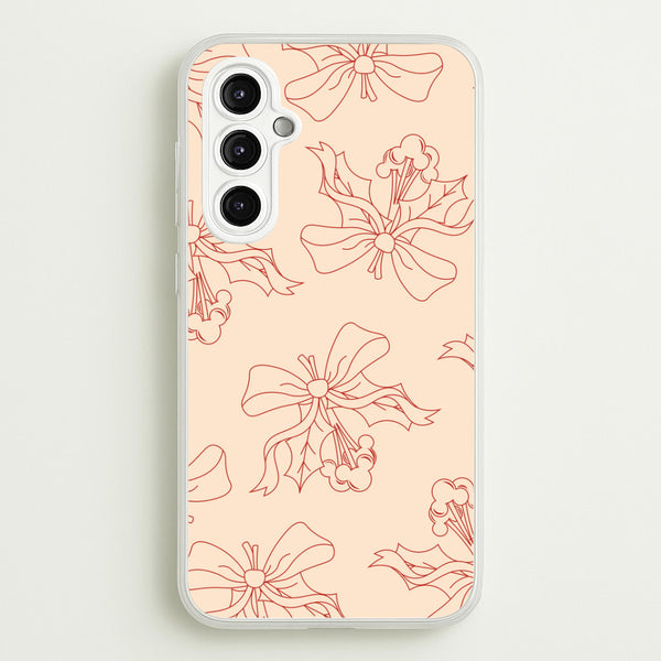 Cartoon Mouse Holly Pattern Galaxy A14 Case