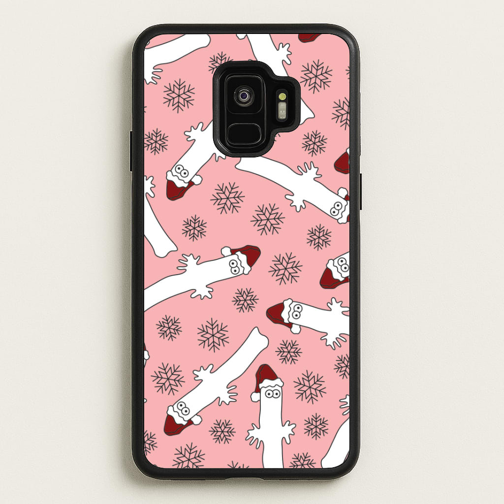 Wiggly Moom Xmas Hat Pattern Galaxy S9 Case