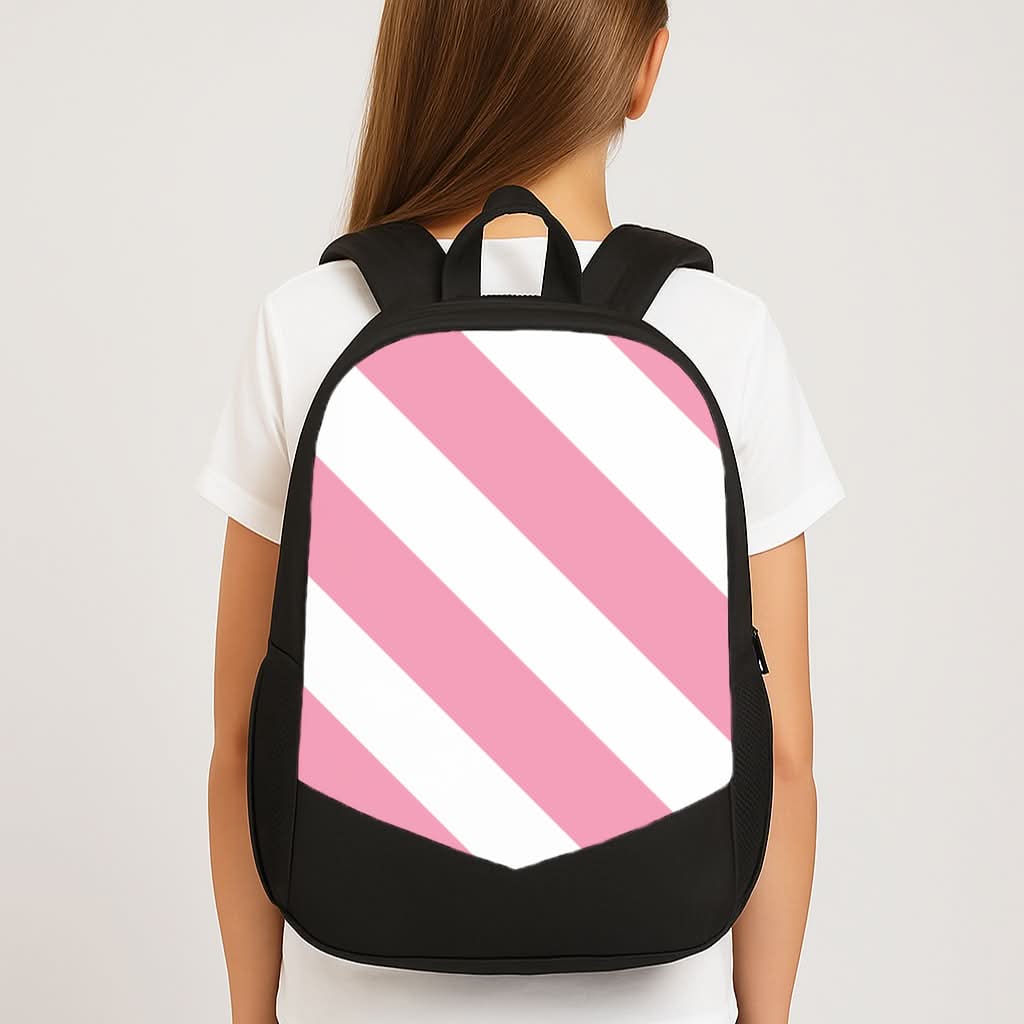 Candy Cane Stripes School Bag