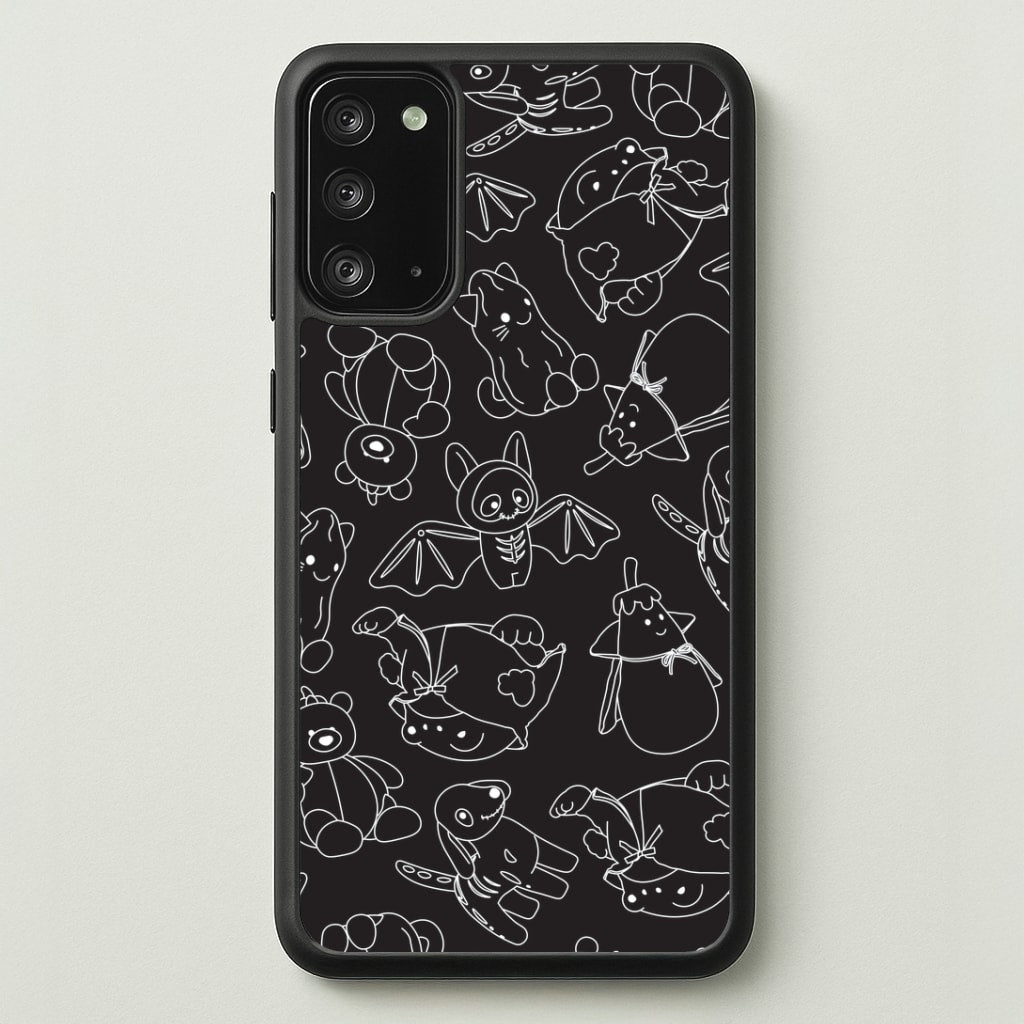 Halloween Plushies Pattern II - Halloween Galaxy Note 20 Case