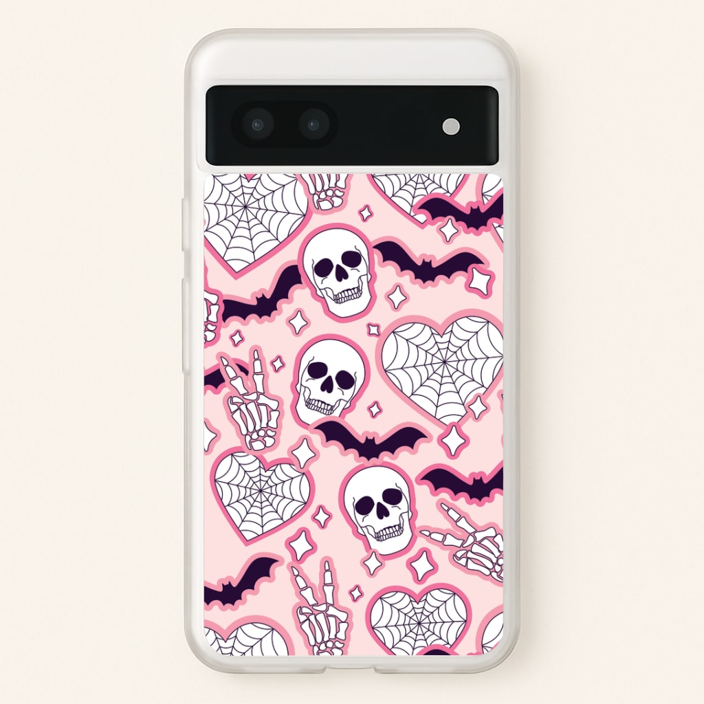 Cute Halloween Stickers Pattern Google Pixel 7a Case