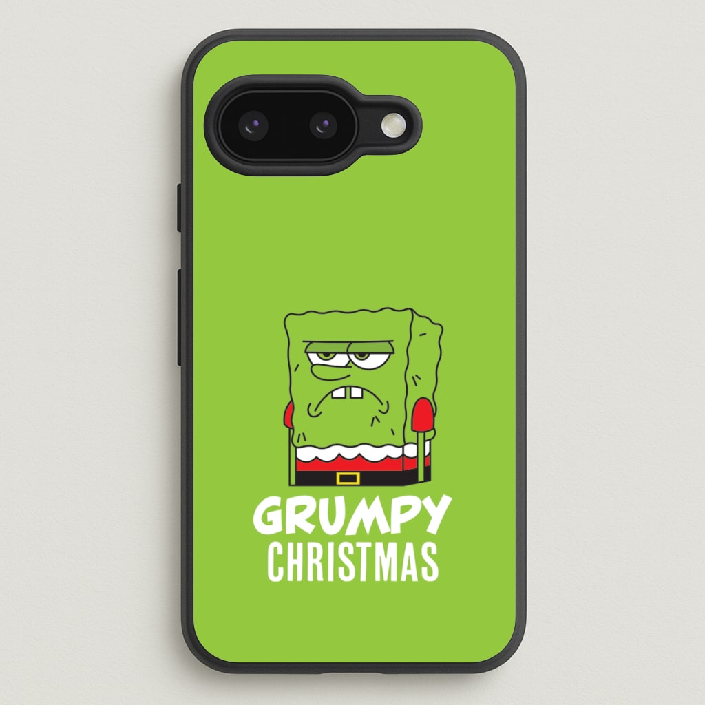 Grumpy Christmas Cartoon Sponge Google Pixel 9a Case