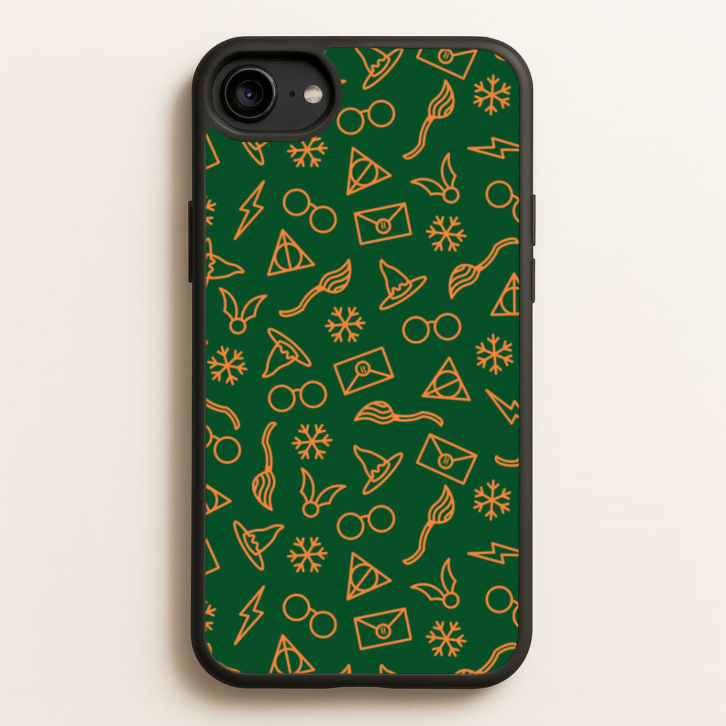 Christmas Wizard Icons Pattern iPhone 6 / 7 / 8 / SE Case