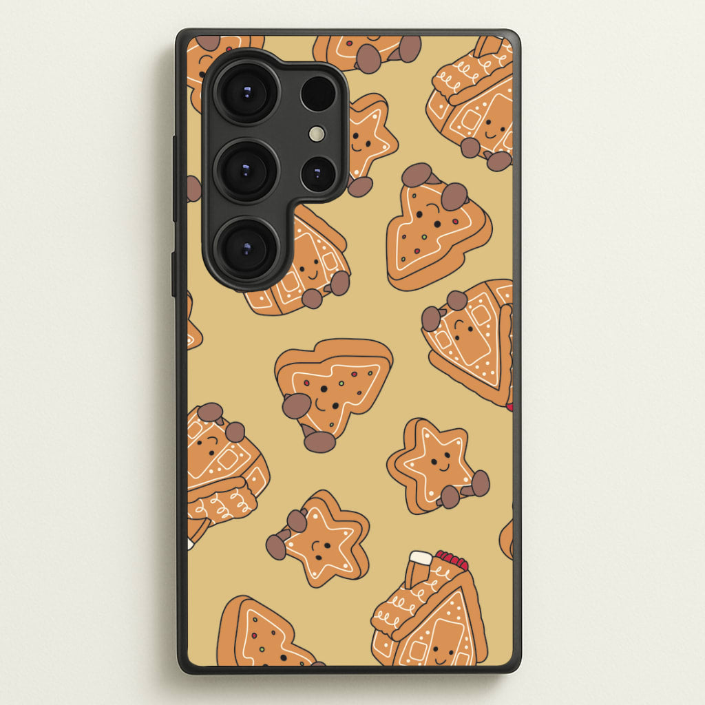 Gingerbread Plushies Pattern Galaxy S25 Ultra Case
