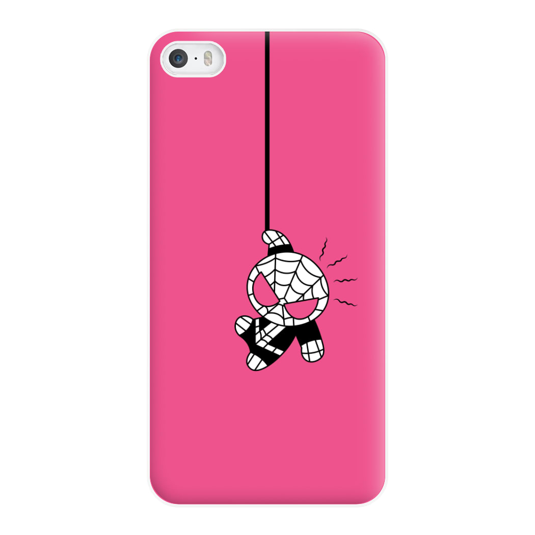 Pink Hanging Spider Hero iPhone 5 / 5s / SE 2016 Case