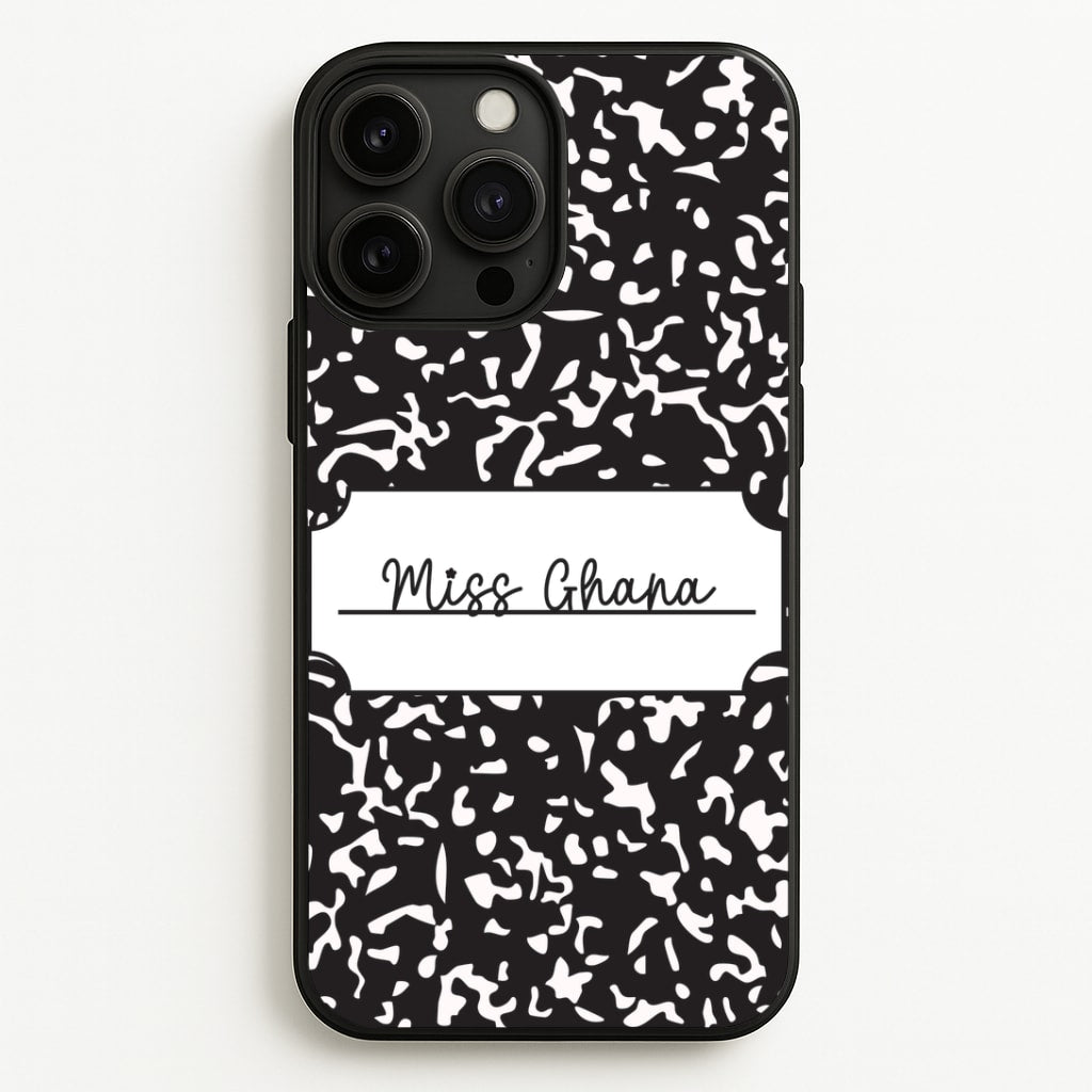 Personalised School Notebook iPhone 13 Pro Case