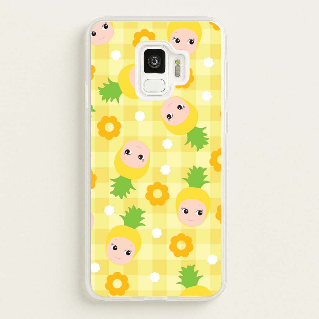 Pineapple Angel Pattern Galaxy S9 Case