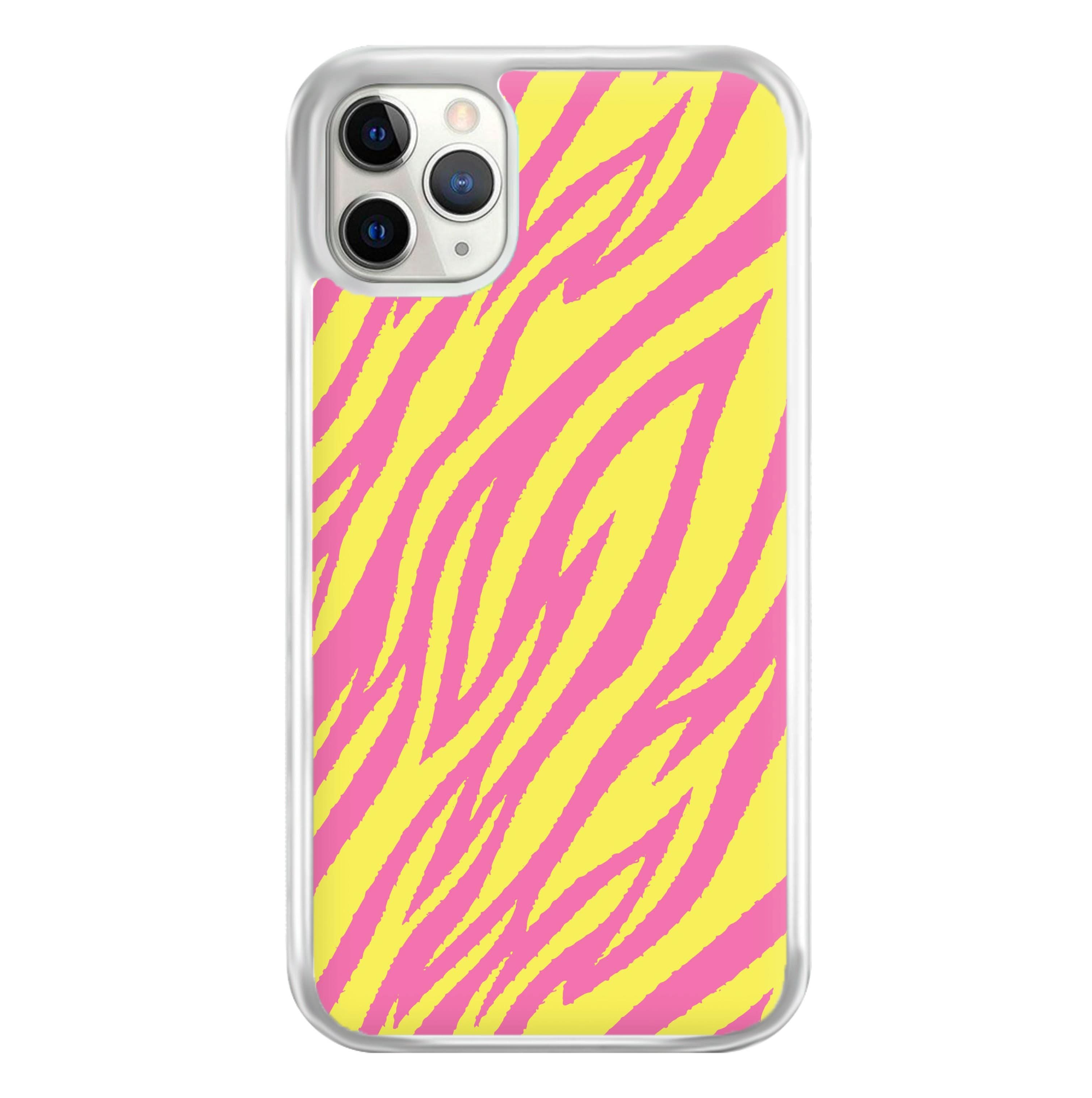 Neon Zebra Print Phone Case