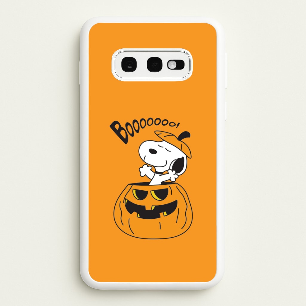 Cartoon Beagle Pumpkin Galaxy S10e Case