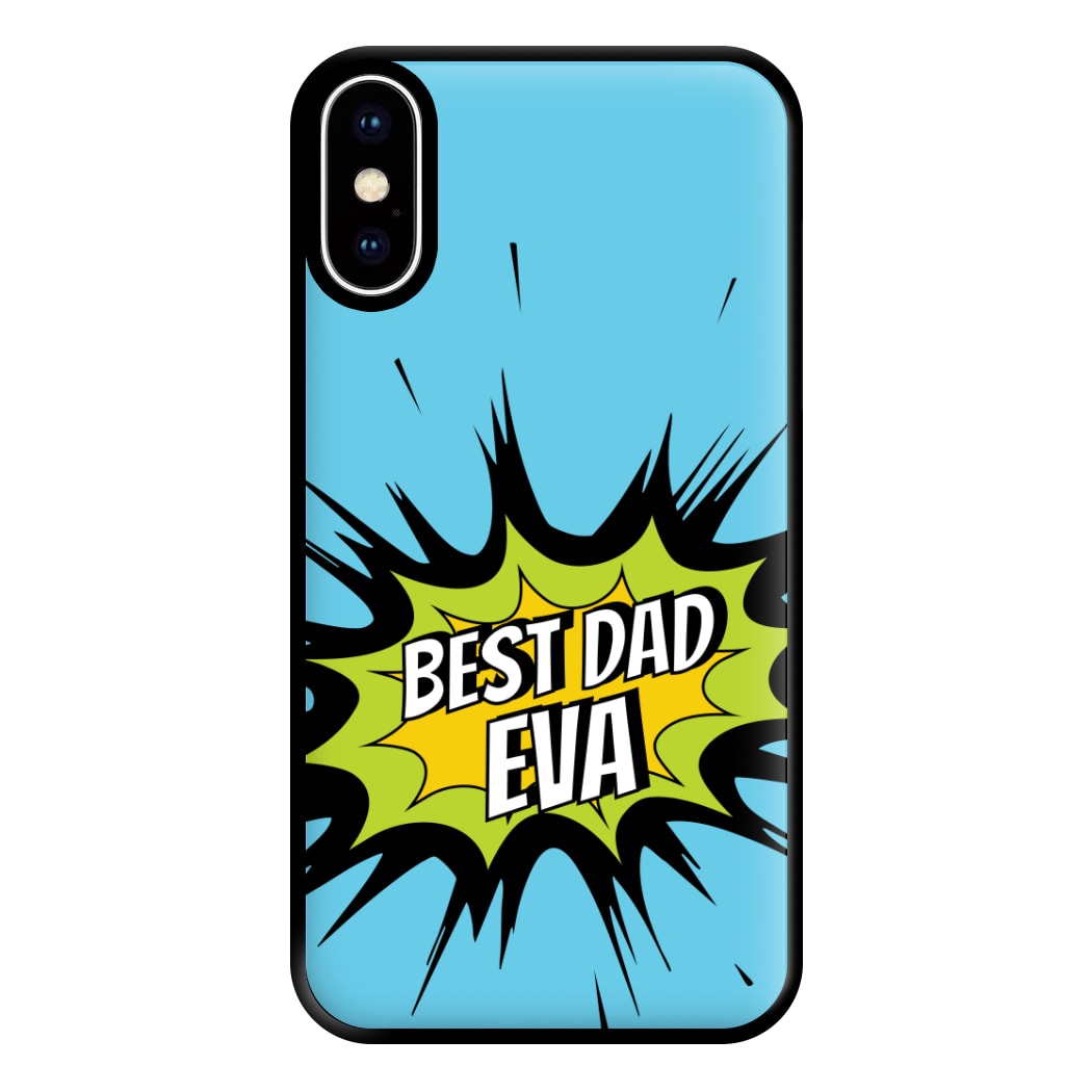 Comic Book Best Dad Eva iPhone XS Max Case