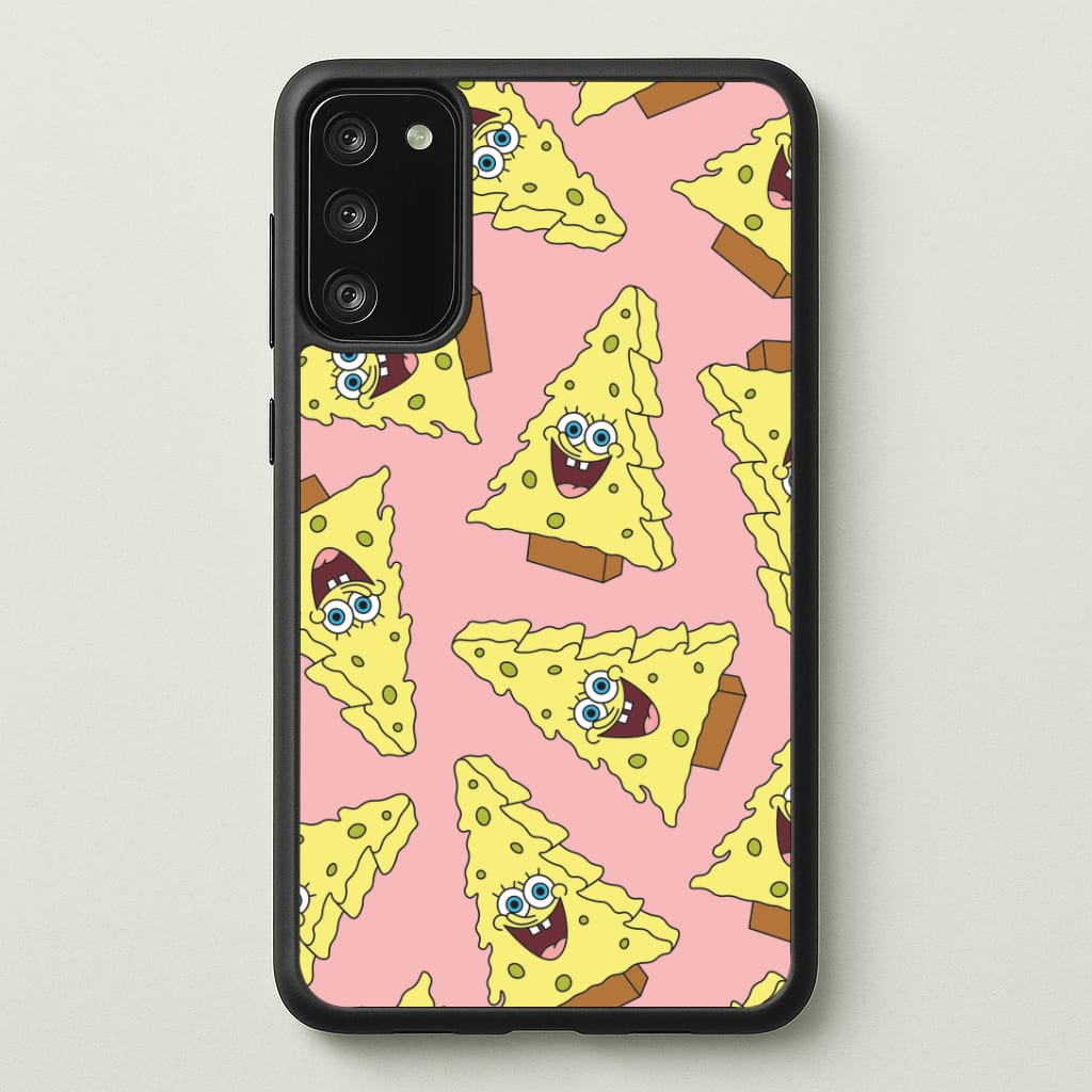Christmas Tree Cartoon Sponge Pattern Galaxy S20 Case