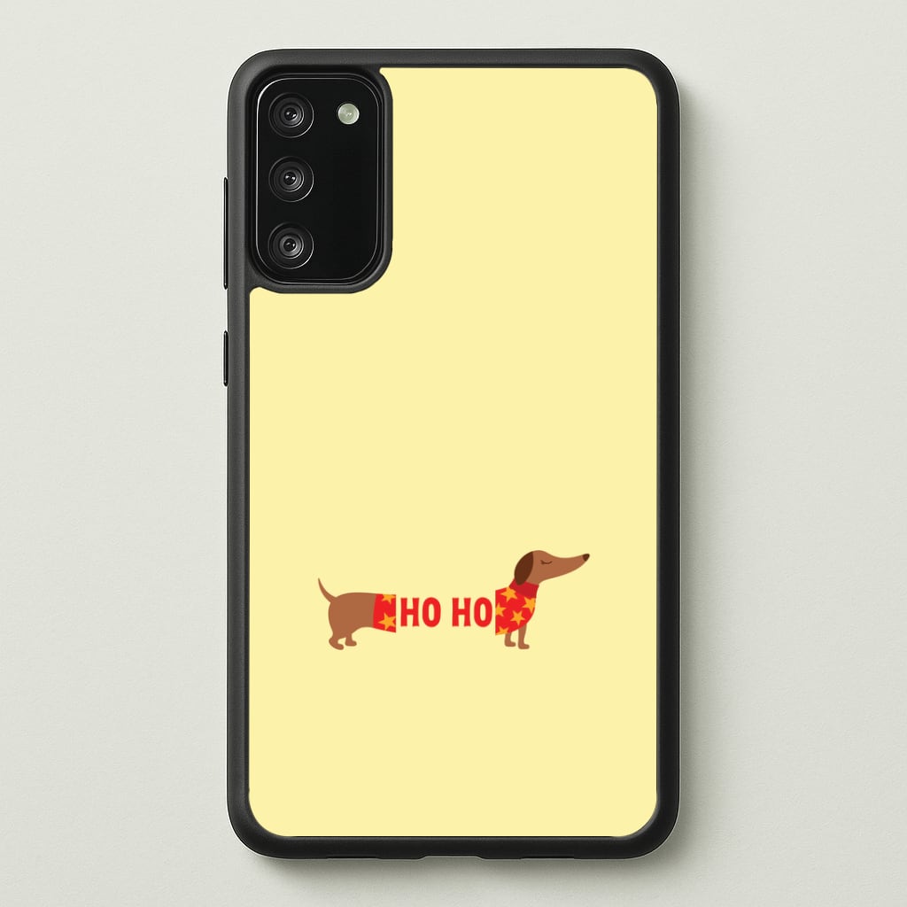 Christmas Jumper Ho Ho Dachshund Galaxy S20FE Case