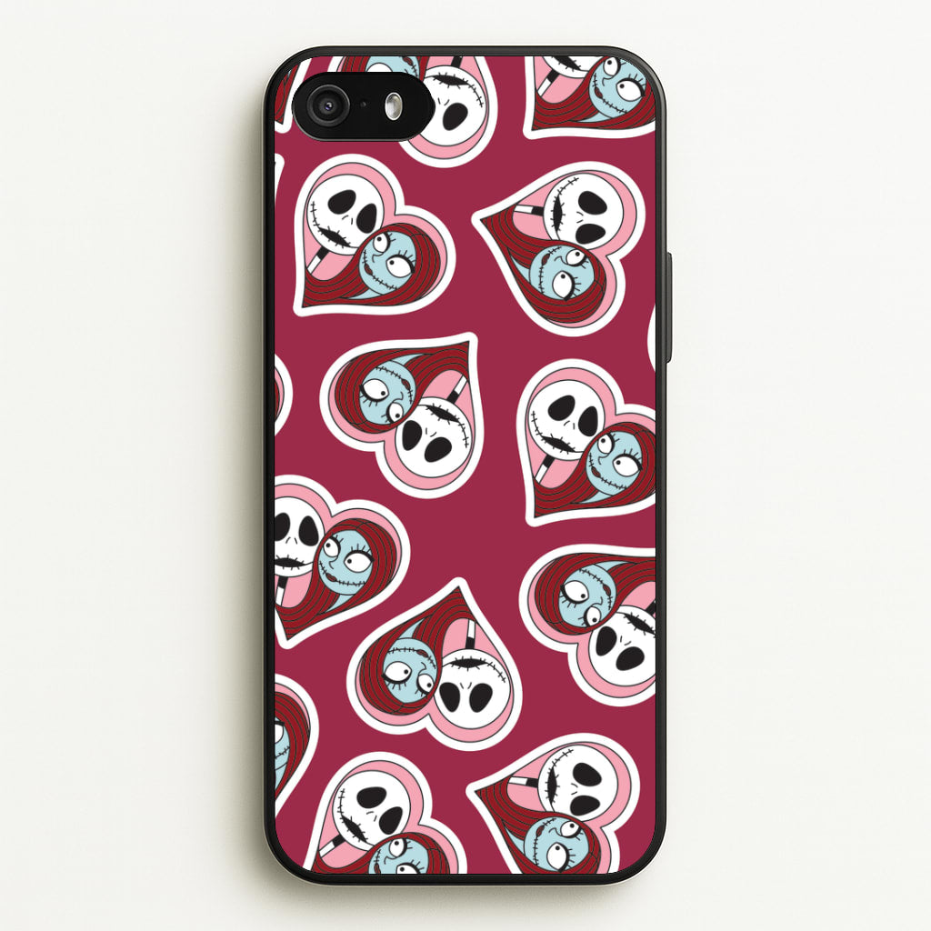 J And S Heart Pattern iPhone 5 / 5s / SE 2016 Case