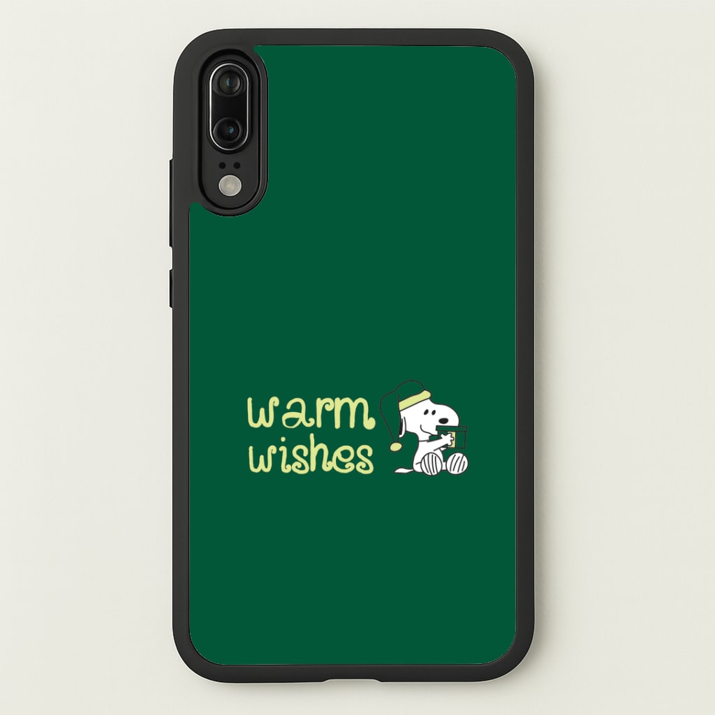 Cartoon Beagle Warm Wishes Huawei P20 Case