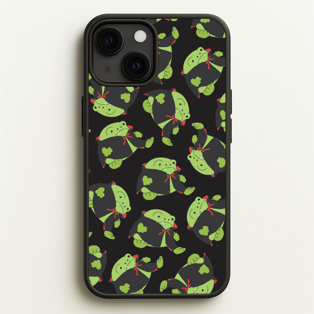 Vampire Frog Pattern - Halloween iPhone 13 Case