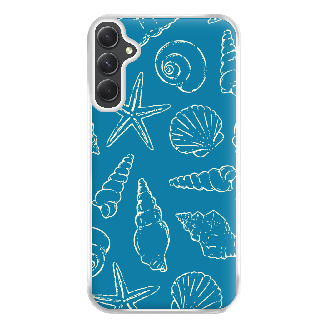Sketched Shells Pattern Galaxy A54 Case