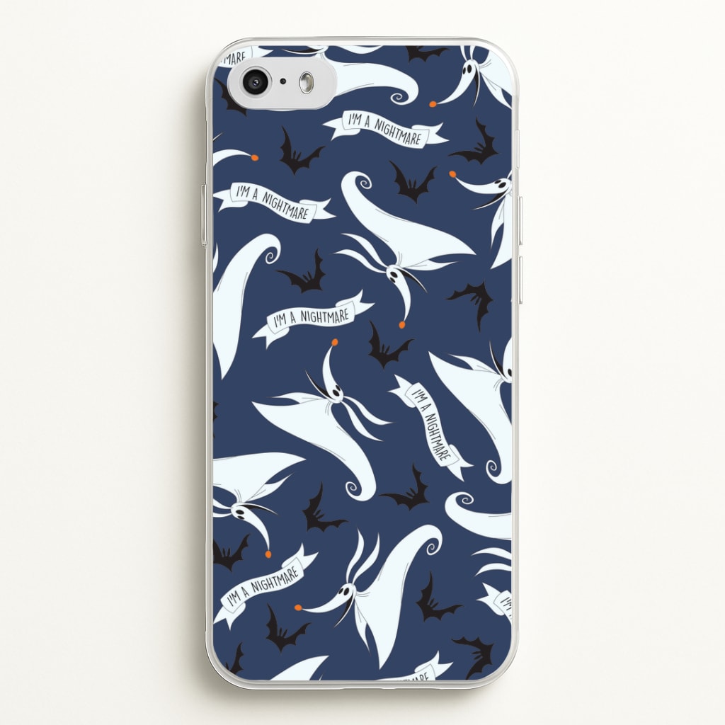 Skeleton Dog And Bats Pattern iPhone 5 / 5s / SE 2016 Case
