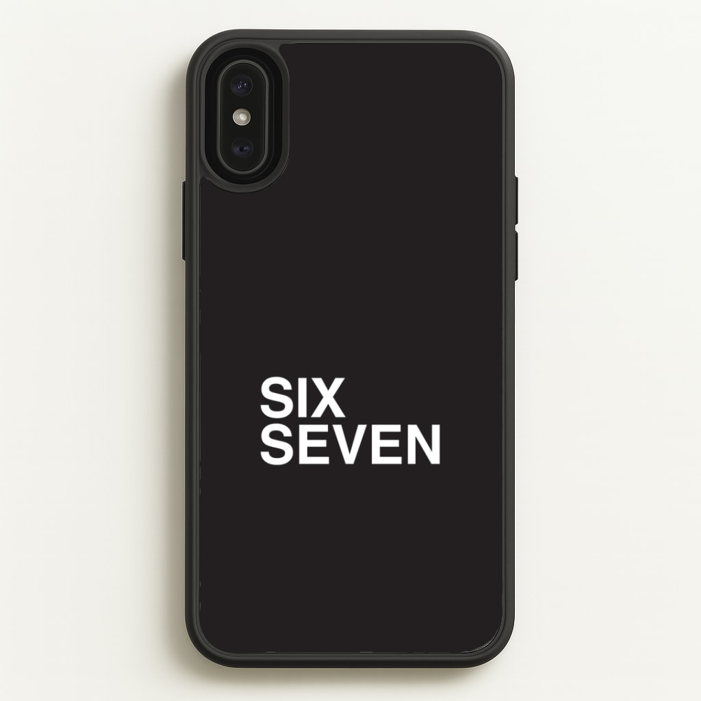 6 7 Black iPhone XS Max Case