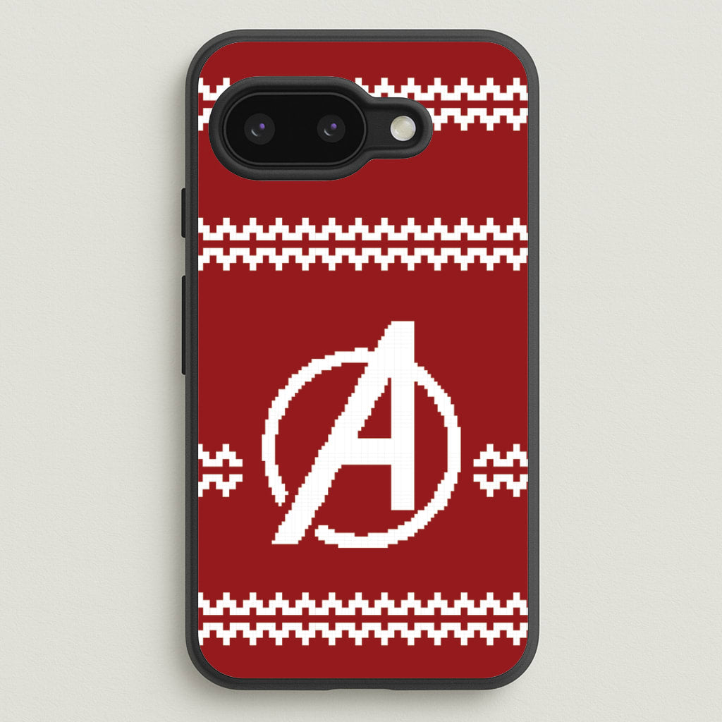 Superhero Team Red Christmas Jumper Google Pixel 9a Case