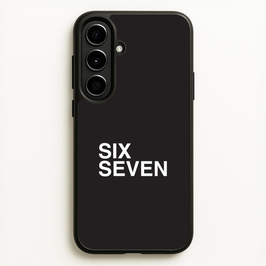 6 7 Black Galaxy A56 Case