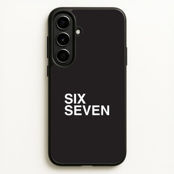 6 7 Black Galaxy A56 Case