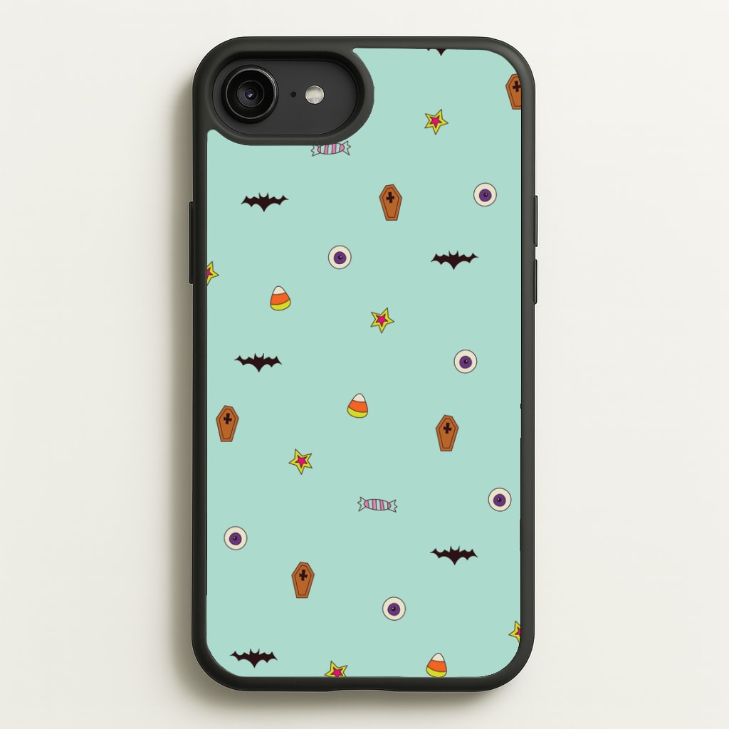 Minature Halloween Cartoons Pattern iPhone 6 Plus / 7 Plus / 8 Plus Case