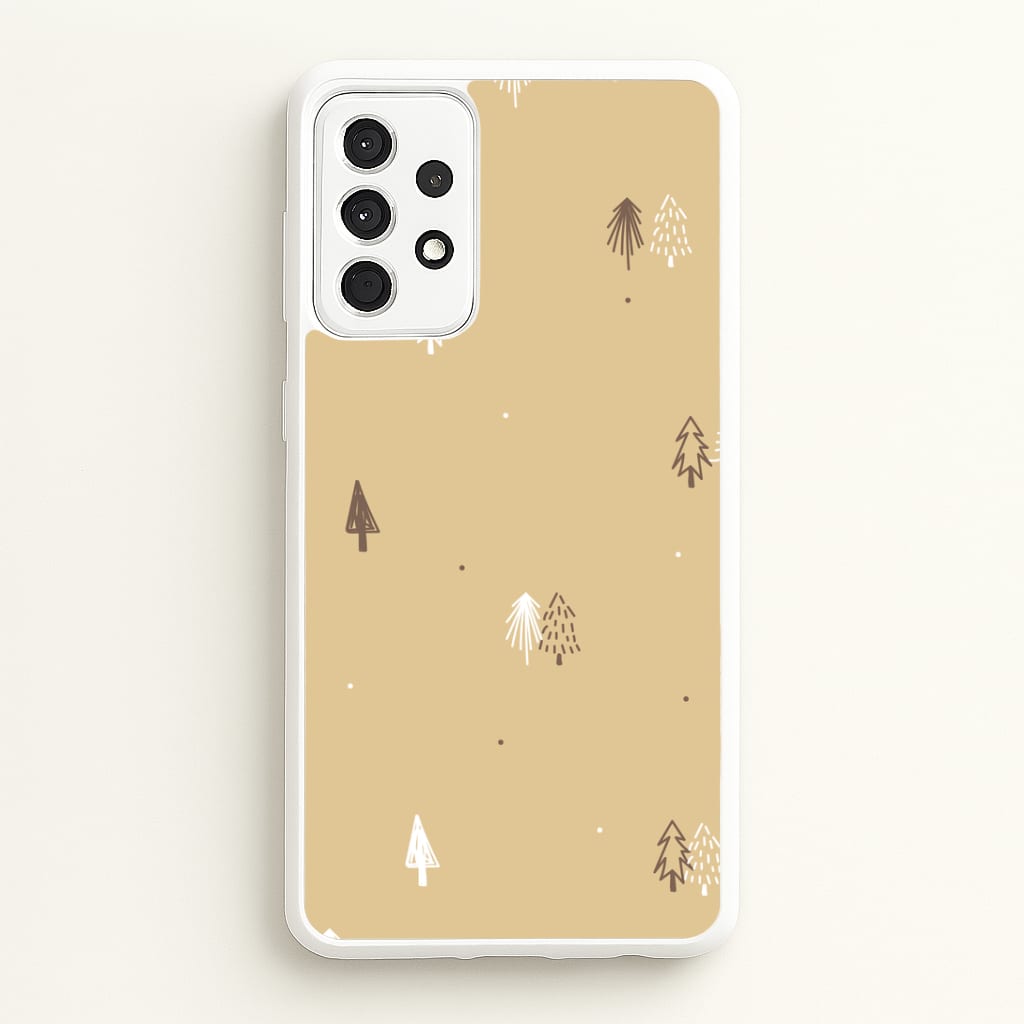 Minimal Christmas Trees Pattern Galaxy A52 / A52s Case