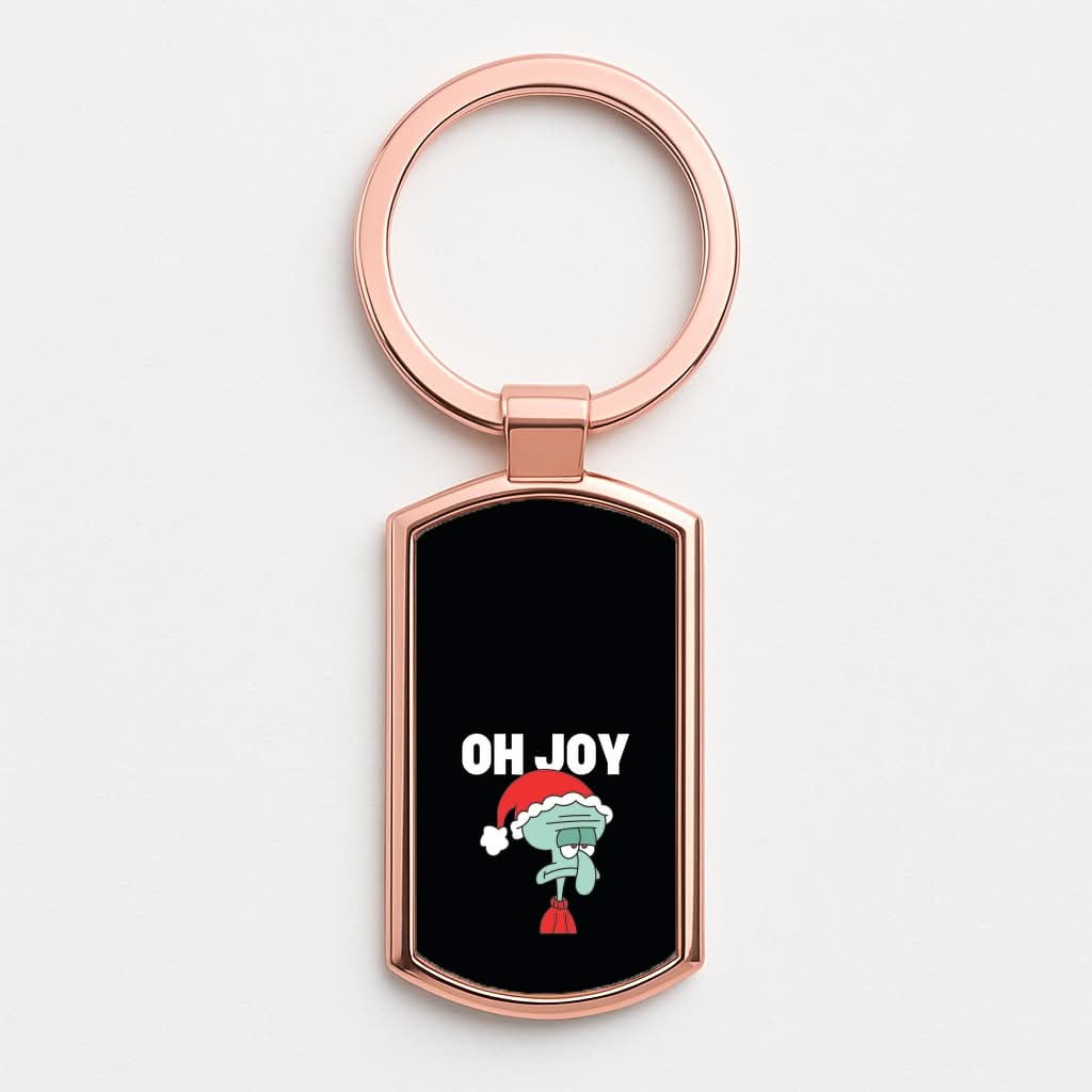 Oh Joy Cartoon Squid Rose Gold Keyring