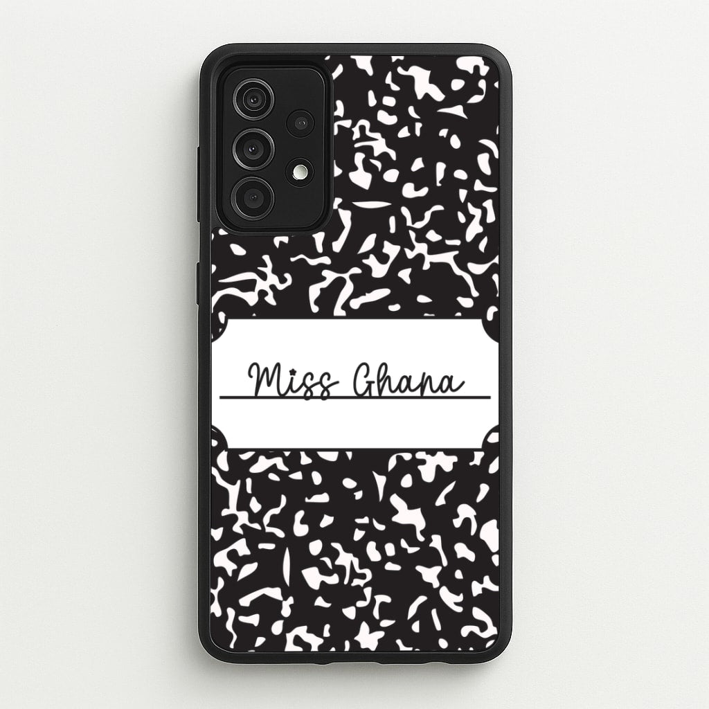 Personalised School Notebook Galaxy A52 / A52s Case