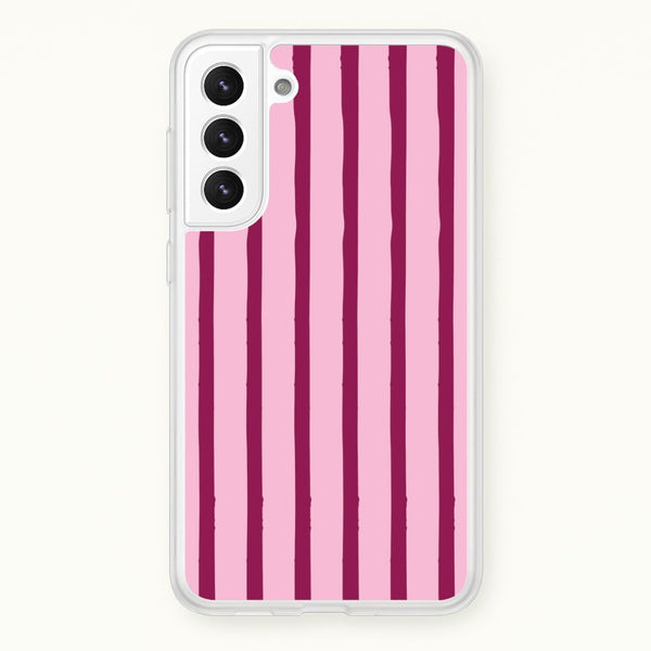 Strawberry Stripes Galaxy S22 Plus Case